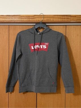 Levi's Unisex Dark Gray Levi’s Hoodie Sweatshirt